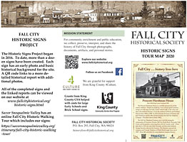 Fall City Historical Society brochure